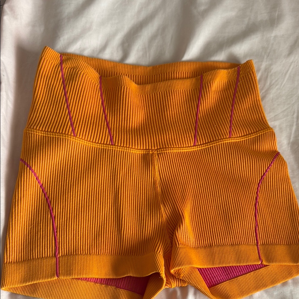 Aerie - Vibrant Orange Atheltic Shorts 4”